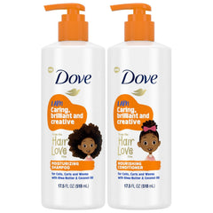 Dove Love Collection champú para niños, frente, rizos suaves y definidos