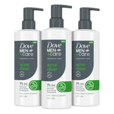 Dove Men+Care Acne Clear: botella visible para cuidado diario de piel propensa al acné