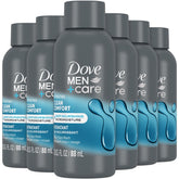 Dove Men+Care limpia la piel con confort; botella para uso diario y suave al tacto.