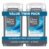 Dove Men+Care Clean Comfort desodorante stick para uso diario.