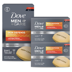 DOVE MEN + CARE Skin Defense: barra de jabón para piel suave y limpia tras la ducha