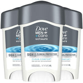 Dove Men+Care desodorante 96H, paquete de tres para uso diario