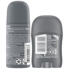 Desodorante en barra Dove Men+Care para viaje con aplicación suave.