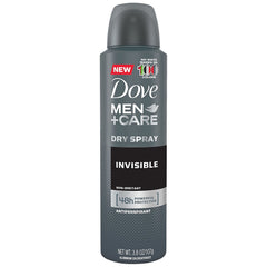 Dove Men Care invisible en aerosol, aplicación suave para uso diario