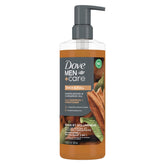 DOVE MEN CARE 2 en 1 en botella visible muestra uso diario para cabello limpio.