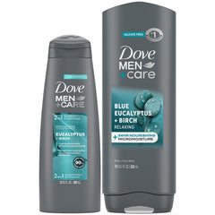 Dove Men+Care gel limpiador para cuerpo y rostro, botella muestra piel fresca y limpia.