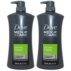 Dove Men+Care Extra Fresh, espuma suave y fresca durante la ducha.