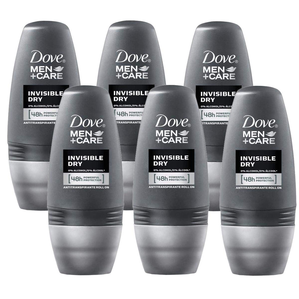 Dove rodillo invisible seco de 50 ml, protección suave para la piel durante todo el día.