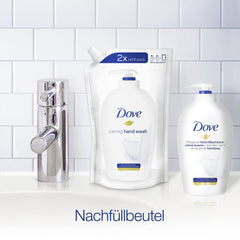 Dove recarga textura cremosa para un lavado cómodo.