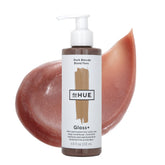 dpHUE Gloss+ Dark Blonde, botella, realza color y brillo sin daño.