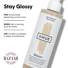 dpHUE Gloss+ brillo de cabello para un acabado deslumbrante.