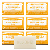 Dr. Bronner's barra cítrica con empaque de papel, opción ecológica para uso diario