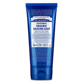 Dr. Bronner's jabón de afeitar menta, empaque práctico para casa