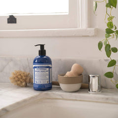 Ingredientes naturales de Dr Bronner's jabon azucar organico menta