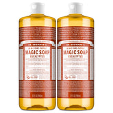 Jabón de castile Dr. Bronner’s con espuma rica y piel suave, aroma a eucalipto