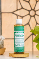 Dr. Bronner's Jabón Castile Almendra, uso diario para manos tras ejercicio.