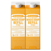 Dr. Bronner's Jabón Mágico de Castilla en botella, espuma abundante para la piel.