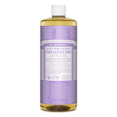 Dr. Bronner's Pure-Castile Lavanda: botella 32 oz para lavado de manos y limpieza general.