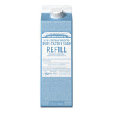 Dr. Bronner's Pure-Castile refil con envase regenerativo que reduce plástico y cuida el planeta