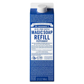 Dr. Bronner's Pure-Castile Menta: vertido suave de la botella y limpieza refrescante.