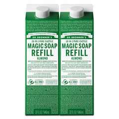 Dr. Bronner’s Savon Pur-Castile amande, bouteille prête à une utilisation quotidienne et douce