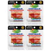 Dr. Dan's Cortibalm 4-pack box front highlighting lip care for dry lips