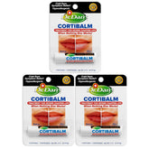 Dr. Dan's Cortibalm paquete triple, hidratación para labios agrietados.