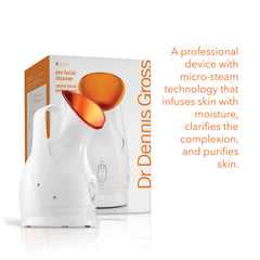 Pro Facial Steamer de Dr. Dennis Gross infunde hidratación y calma la piel.