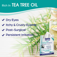 Dr. Fischer: toallitas ojos con textura suave para comodidad inmediata.