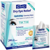 Dr. Fischer: toallitas para ojos con arbol de te, limpieza suave para ojos sensibles.
