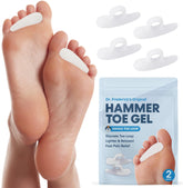 Dr. Frederick's Original gel corrector para dedo martillo, 2 pares, uso diario.