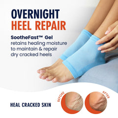 Revestimiento de gel hidratante facilita la absorción de crema para pies.