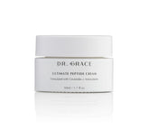 Dr. Grace Crema de Péptidos, bote elegante, hidratación duradera para la piel.