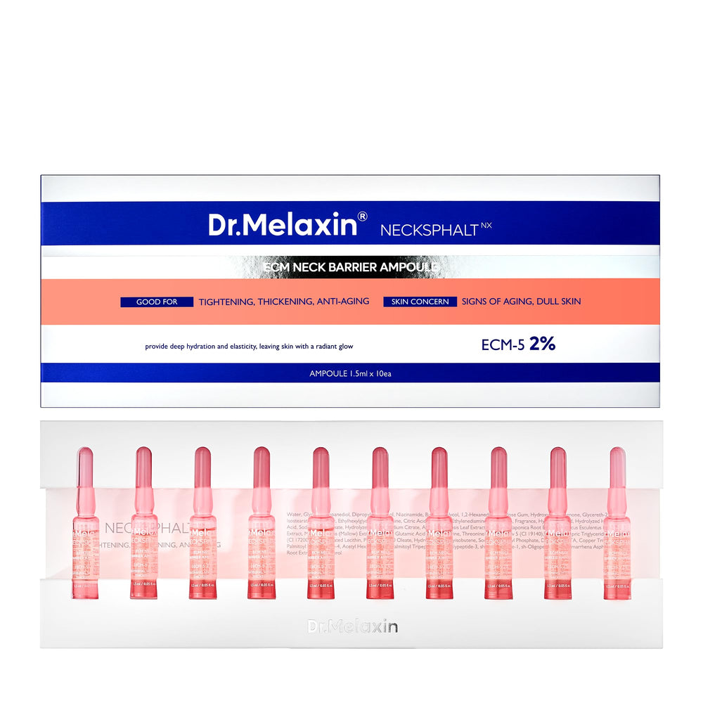 Dr.Melaxin Necksphalt ampolla cuello, cuidado profundo para una piel más firme