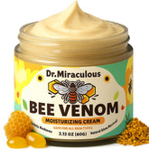 Dr. Miraculous crema veneno de abeja, textura sedosa para hidratación diaria.