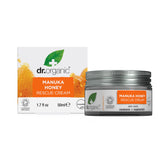 Dr. Organic Miel Manuka Rescate Crema: tarro de hidratación intensiva para piel seca.