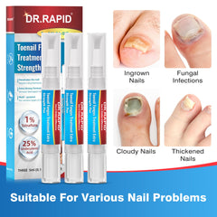 Uñas gruesas y dañadas antes del tratamiento DR.RAPID.