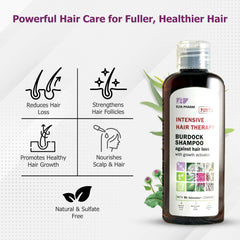 DR. SCHAVIT Champú de Bardana: etiqueta natural para piel sensible y cuidado suave.