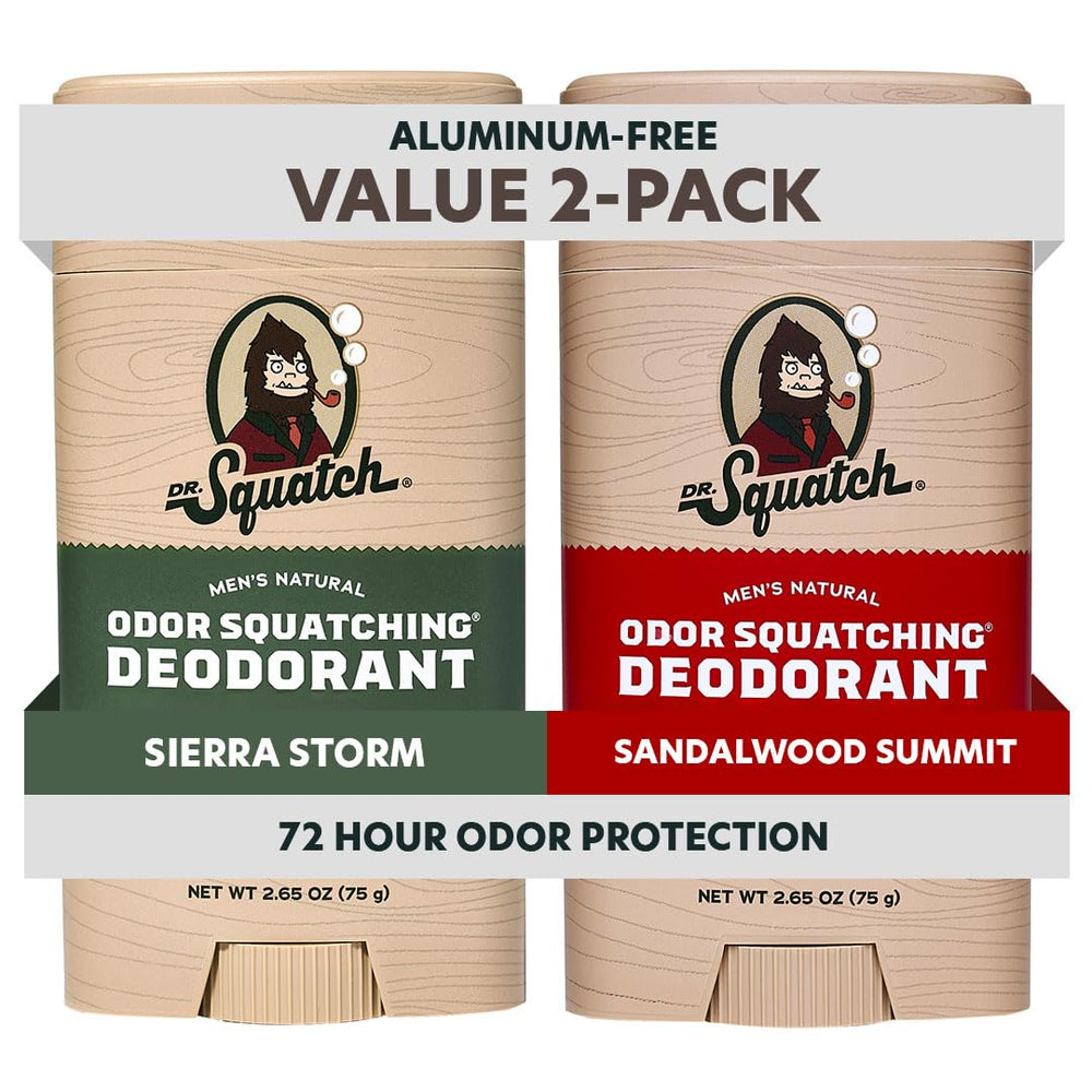 Dr. Squatch Déodorant Sierra Storm bâton, protection longue durée et fraîcheur naturelle