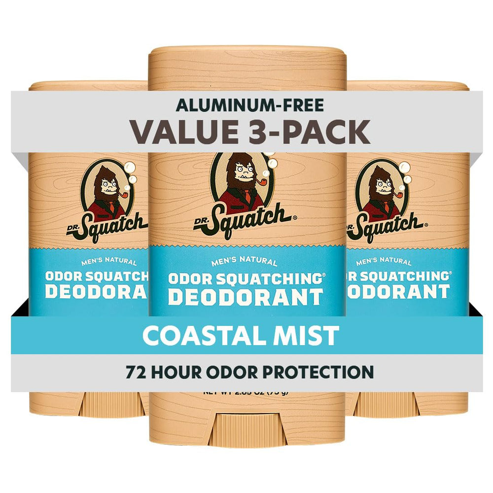 Dr. Squatch desodorante natural sin aluminio en barra para uso diario