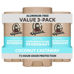 Dr. Squatch desodorante natural para hombres, pack 3, aroma refrescante para todo el día