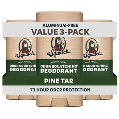 Dr. Squatch desodorante natural para hombre con pino tar, sensación fresca todo el día