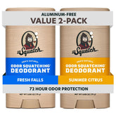 Desodorante natural Dr. Squatch para hombres en barra, protección de 72 horas.