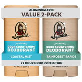 Dr. Squatch déodorant Coastal Mist : bâton sans aluminium offrant une fraîcheur durable.
