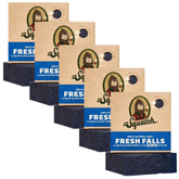 Dr. Squatch Fresh Falls barra-jabon, textura natural para una ducha refrescante.