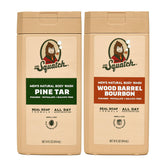 Dr. Squatch gel de ducha Pine Tar Bourbon en botella, aroma duradero para la ducha diaria