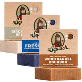 Dr. Squatch Jabon Natural barra tonel bourbon: experiencia vigorizante para la ducha.