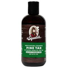 Dr. Squatch Poix de Pin – bouteille visible et parfum boisé.