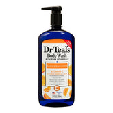 Dr Teal's gel de ducha con sal de epsom para piel limpia y revitalizada.