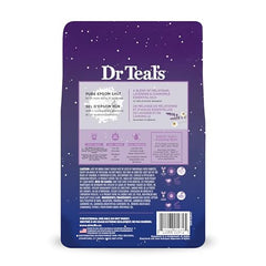 Dr Teal's sal epsom puro para baño con aroma calmante de manzanilla.